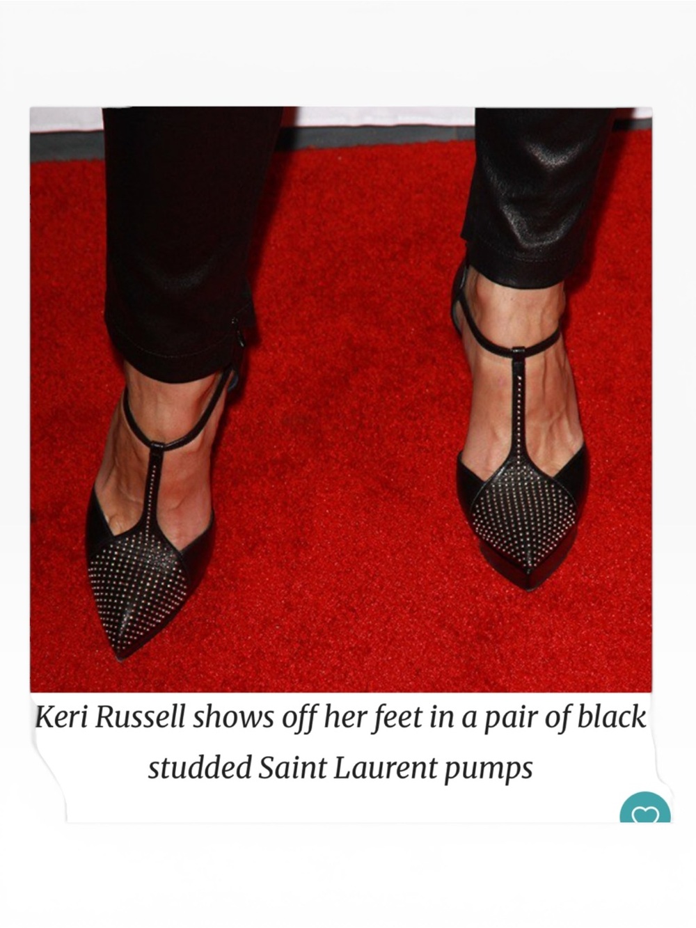 Saint Laurent Black Studded T-Strap Platform Heel - Picture 12 of 12